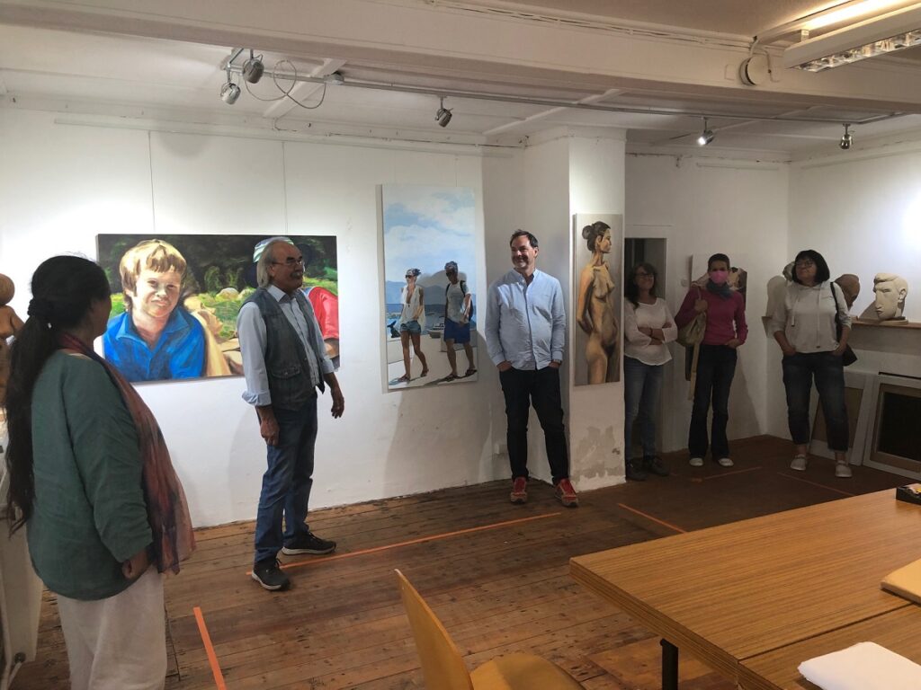 Kulturakteure aus Saale-Orla im Kunsthaus Nordstemmen.