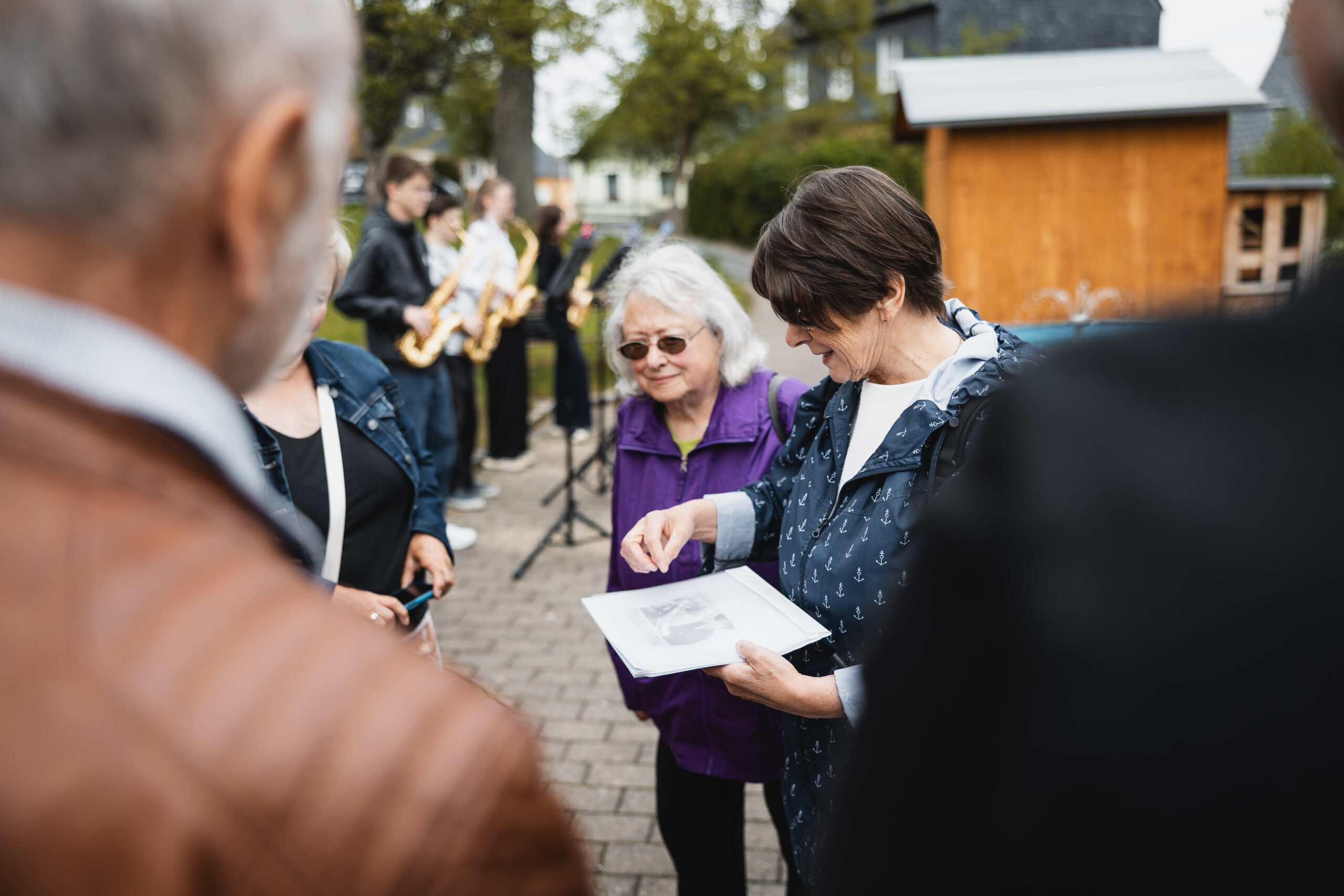Geschichten über die Lobensteiner Brunnen, Musikalischer Brunnenrundgang, Bad Lobenstein, 9. Mai 2026. Foto: Steffen Walther